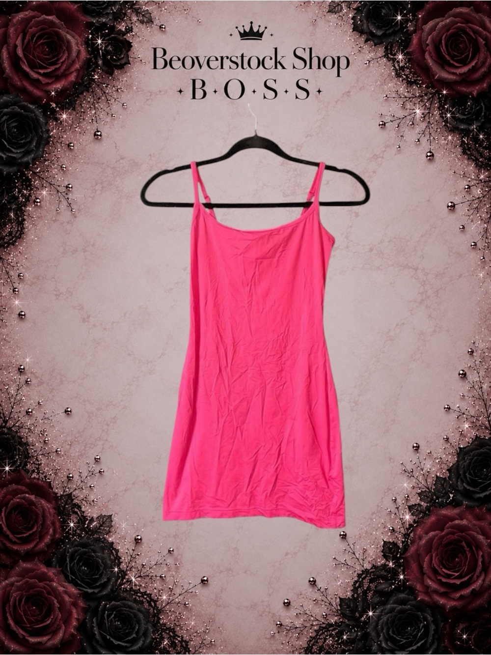 PINK Victoria’s Secret Hot Pink Slip Dress – Size Small – Preowned